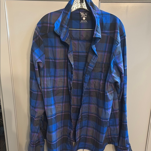 Men’s mountain hardware plaid shirt sz large - Picture 1 of 4